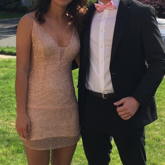 Rose gold beaded dress - Picture 3 of 3